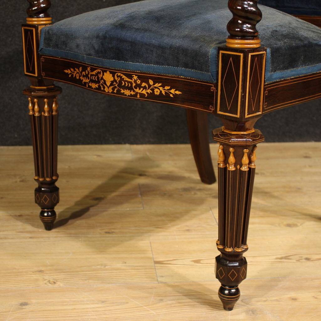 Pair of 19th century French Charles X armchairs