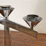 Pair of antique chrome candlesticks from the Art Deco period - in beautiful condition.