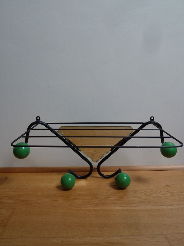 Vintage wall coat rack