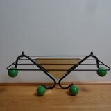 Vintage wall coat rack