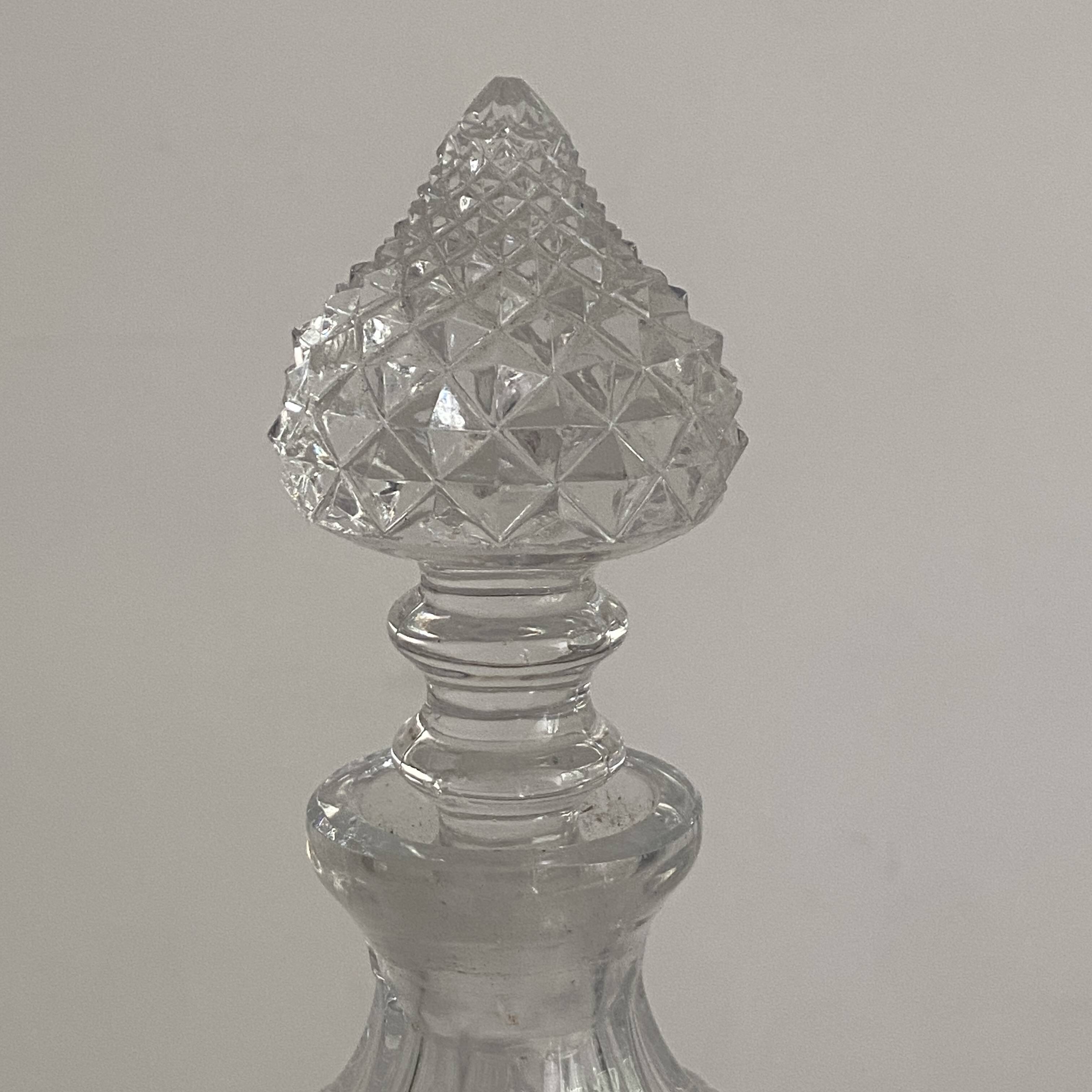 Vintage 1970s crystal decanter