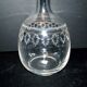 Antique carafe with guilloché spiral decoration – pantograph chemical engraving, circa 1900