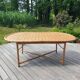 Vintage Madagascar bamboo dining table 80s