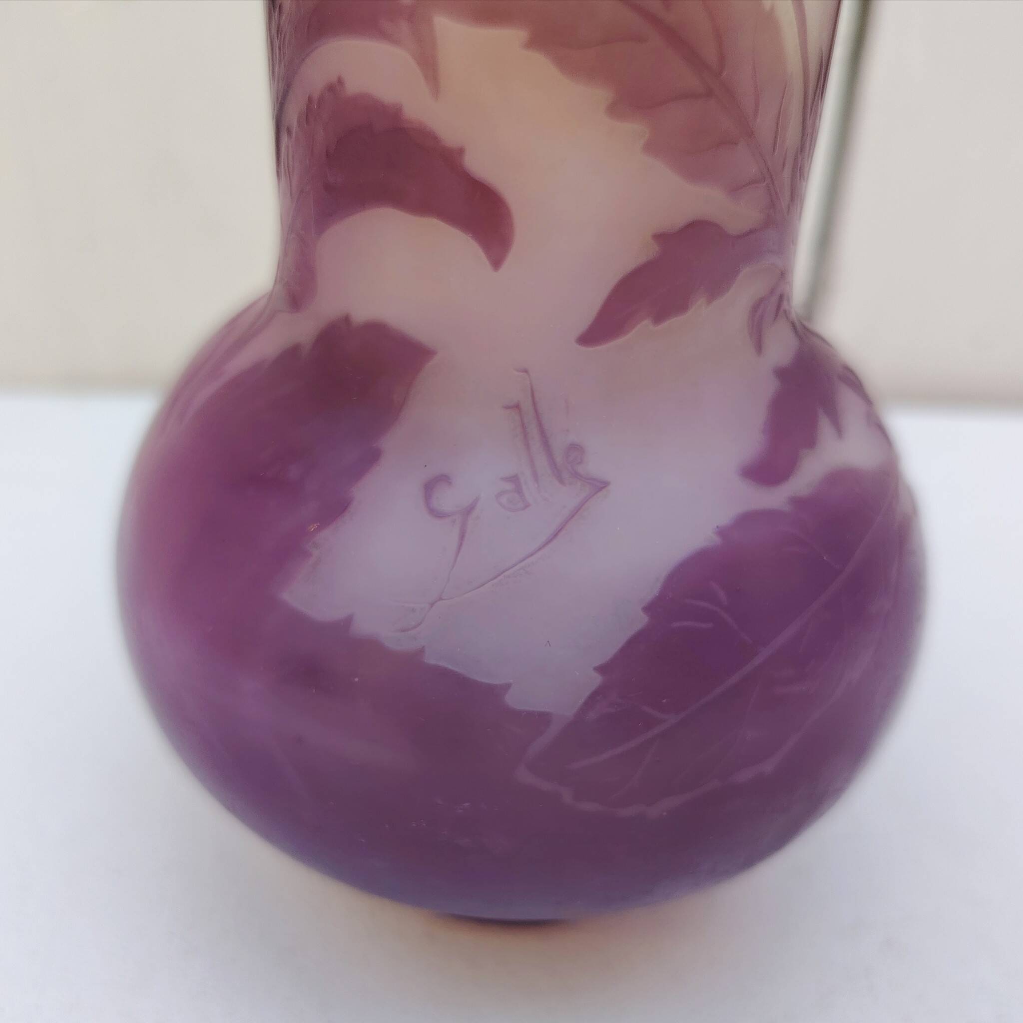 Vase Gallé décor fleurs Nancy art nouveau
