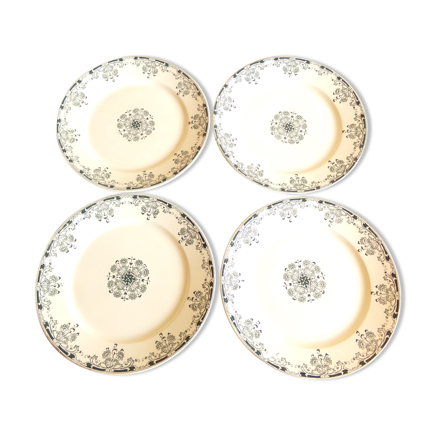 4 hollow plates model "Mignon" Sarreguemines