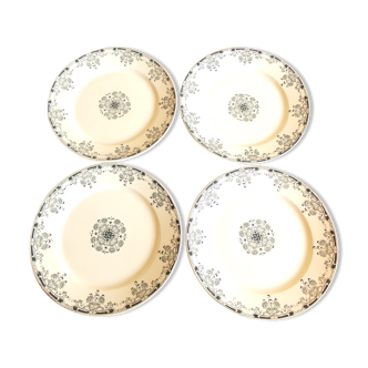 4 hollow plates model "Mignon" Sarreguemines