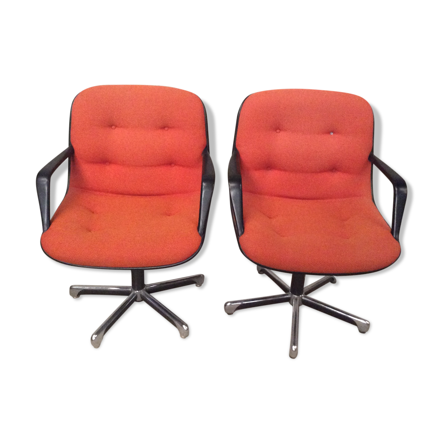 Pair of armchairs by Charles Pollock 1970
