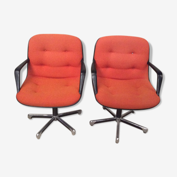 Pair of armchairs by Charles Pollock 1970