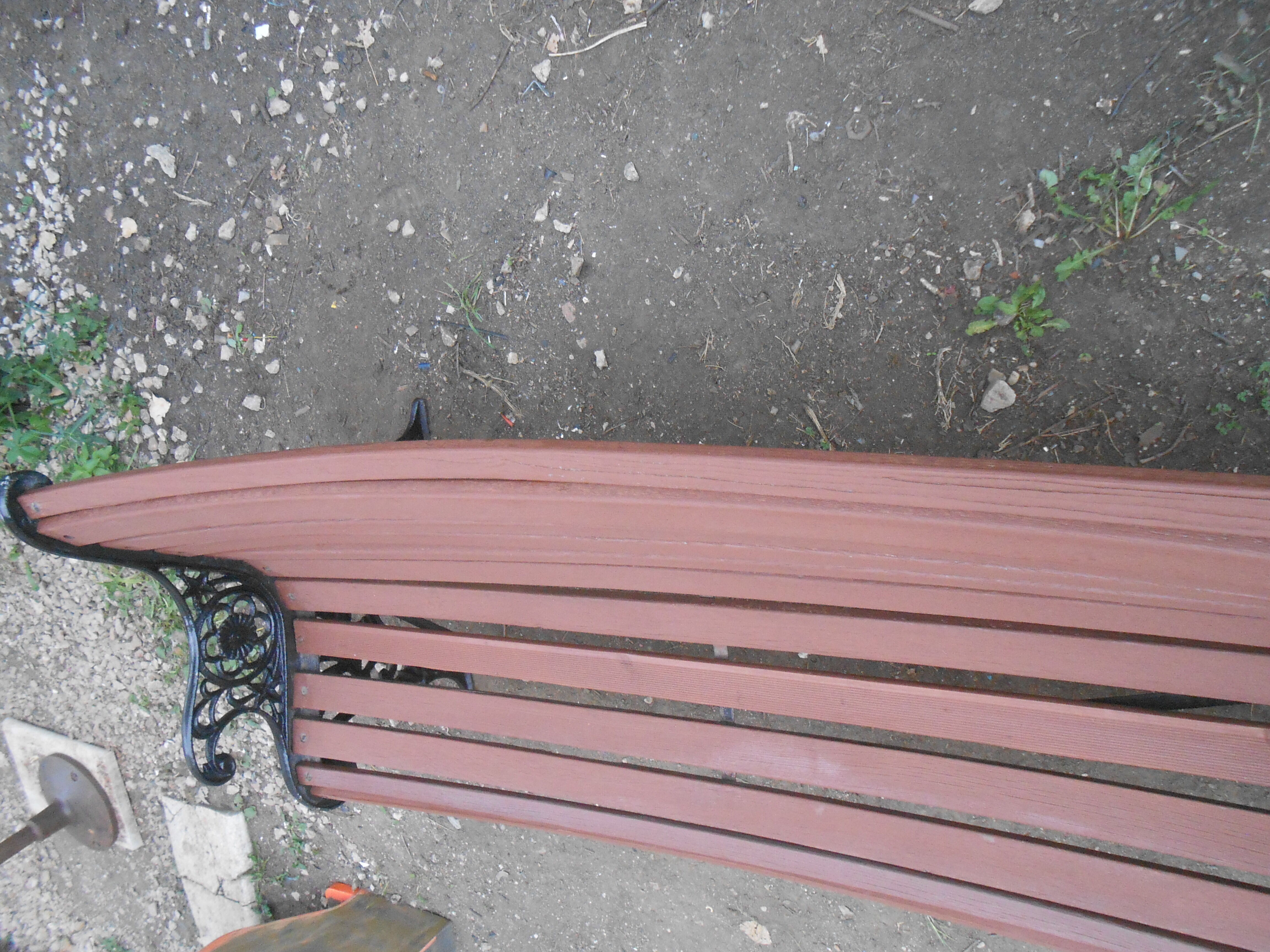 Victorian cast garden bench