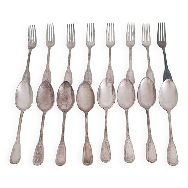 Lot de cuillères et fourchettes 8 personnes - Frionnet
