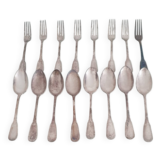 Lot de cuillères et fourchettes 8 personnes - Frionnet