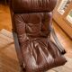 2 Hunter armchairs and 1 footstool by Torbjørn Afdal for Bruksbo