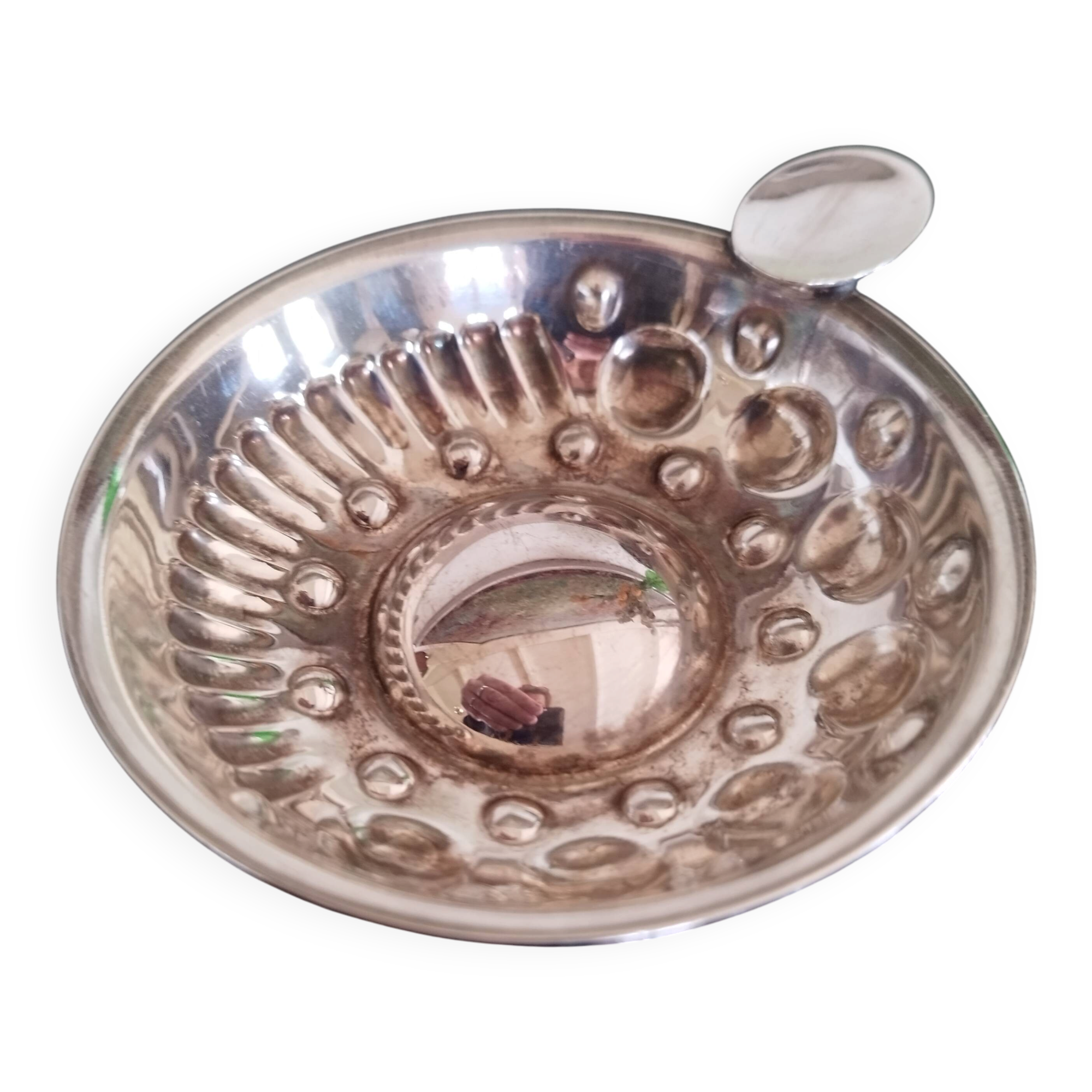 Taste wine tasting cup silver-plated saucer