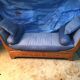 Charles X daybed in speckled maple and marquetry