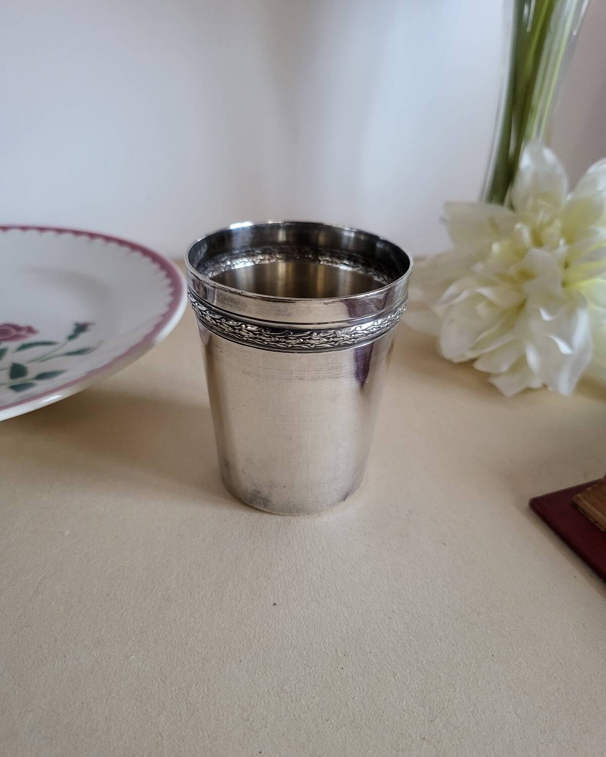 Silver-plated metal timbale by RAVINET d'ENFERT