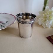 Silver-plated metal timbale by RAVINET d'ENFERT