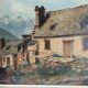 Oil painting on panels / Grange Hautes Pyrénées