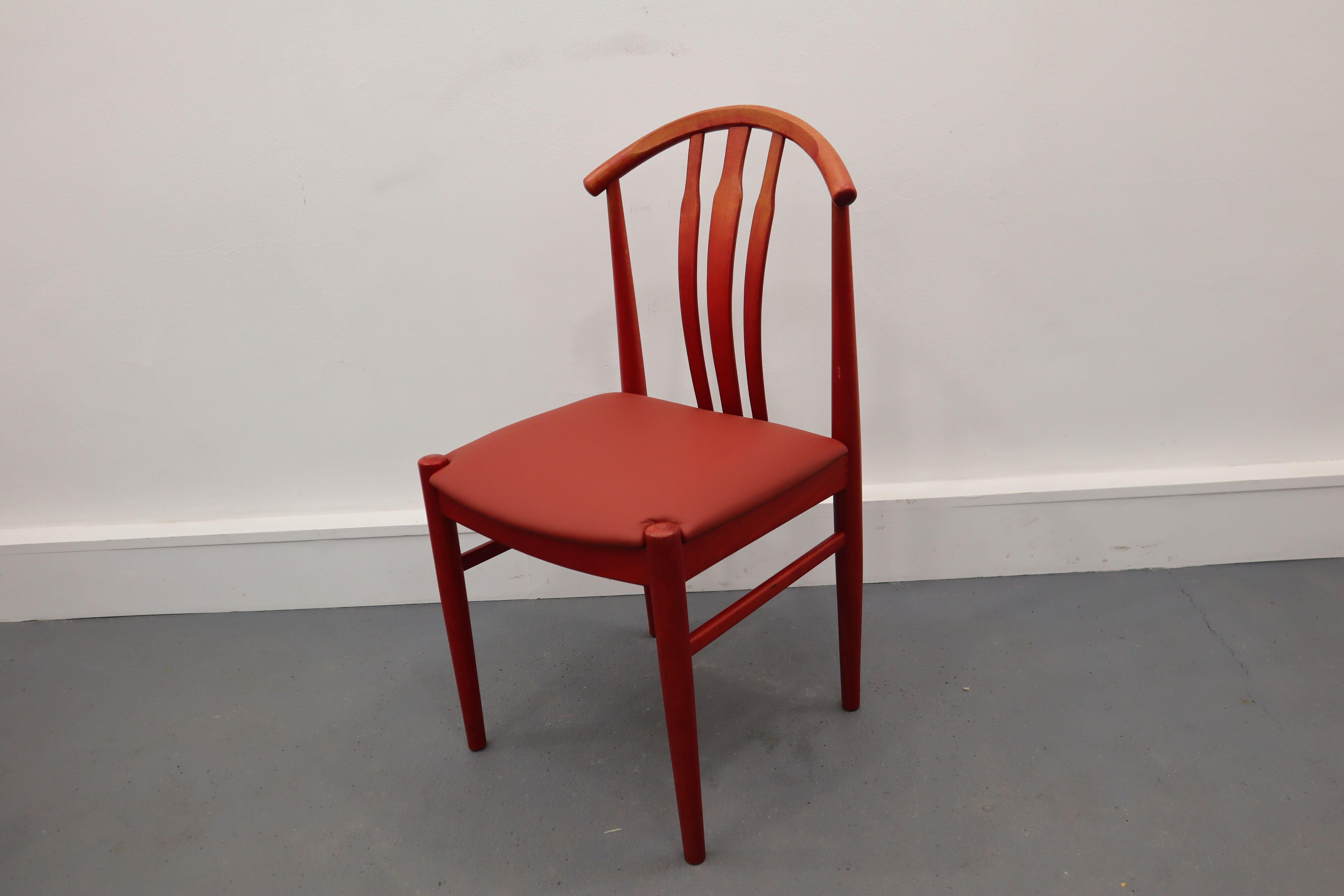 Swedish Dining Chairs by C. Ekström, A. Johansson & S. Hyssna, 1970s, Set of 4