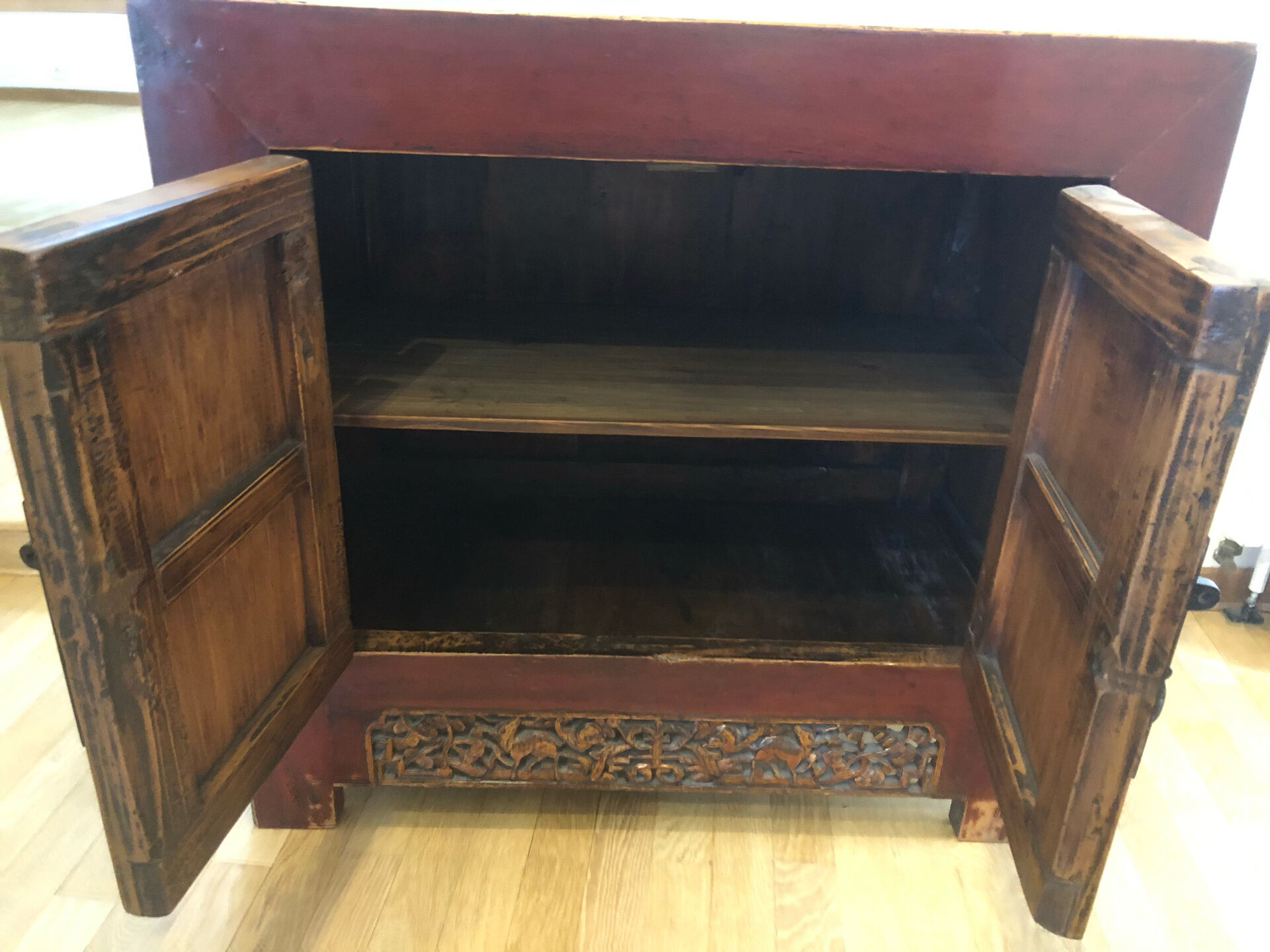 Old Chinese buffet in solid elm
