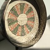 FAT LAVA ceramic cup or large round dish with colorful Marius BESSONNE Style décor