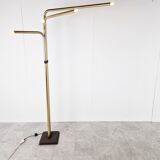 Lampadaires réglables par Goffredo Reggiani en laiton, Italie, années 1970
