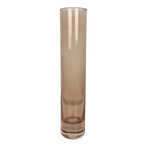 Vintage salmon pink glass roller vase