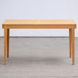 Vintage scandinavian table raw wood 1960