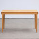 Vintage scandinavian table raw wood 1960