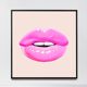 Pink Lip Paint Print