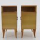 1960s Pair of Nightstands in Ash Finish , Italy
