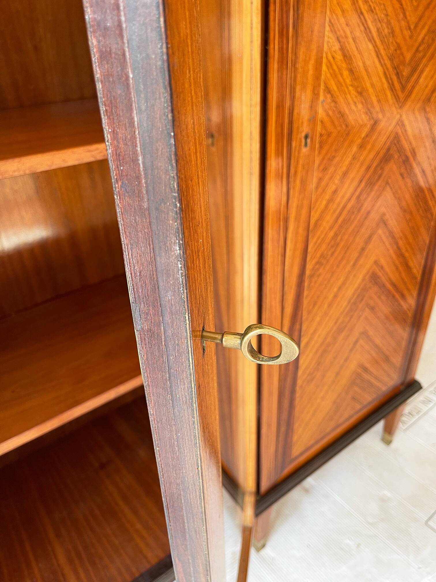 Armoire/bibliothèque en bois, années 1950/60