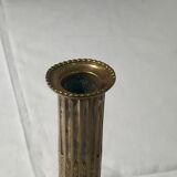 Pair of candlesticks era bronze Louis XVI