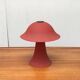Lampe de table champignon en verre vintage