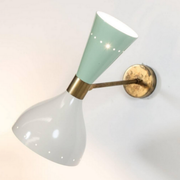 Applique moonlight vert sauge & blanc
