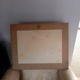 Oil on paper signed by the sculptor Jean Claude Causse