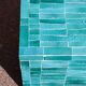 Table basse en Zellige moderne bleu turquoise