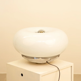 Lampe "Donut" en opaline par Mazzega 70's