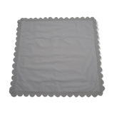 old large pillowcase in thin white monogrammed canvas