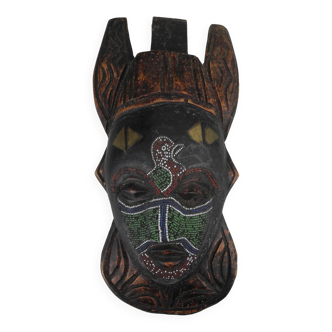 Old beaded african mask ghana ashanti old beaded african mask