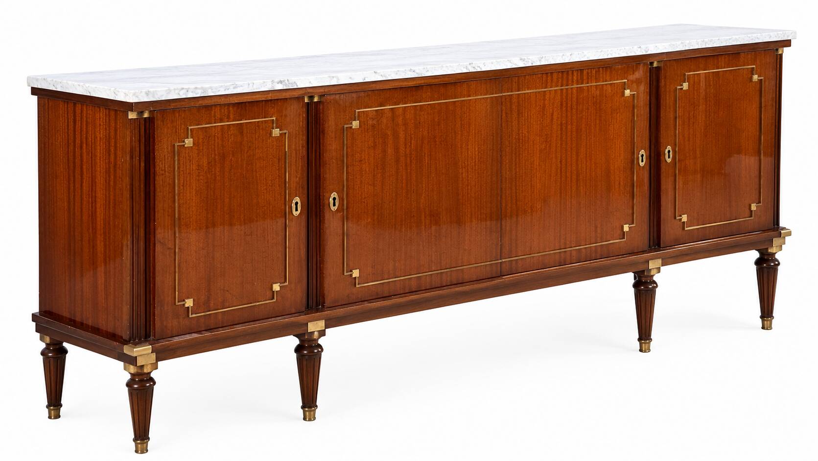 Beautiful Art Deco French enfilade from the 1930s-1940s.