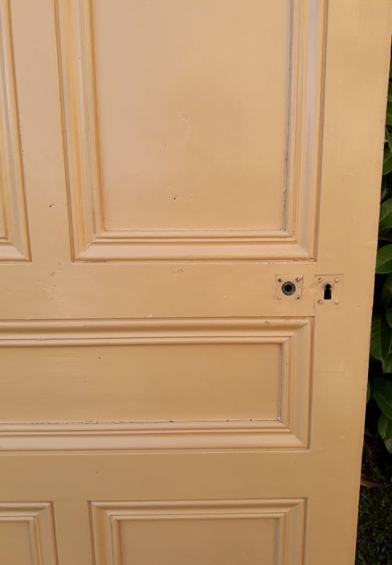 Landing door 210,3x85,6cm old molded
