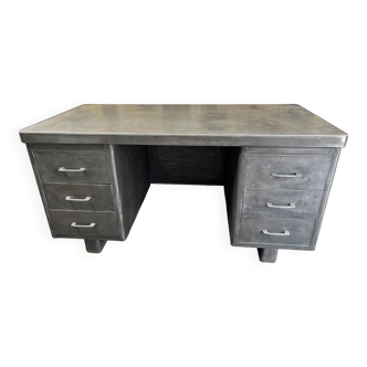 Metal industrial desk