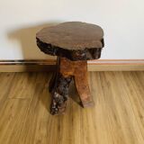 Solid wood serving trolley