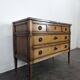 Commode de style Louis XVI en merisier marbre des pyrénées