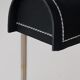 1950s Leather detailed table lamp, produced in France