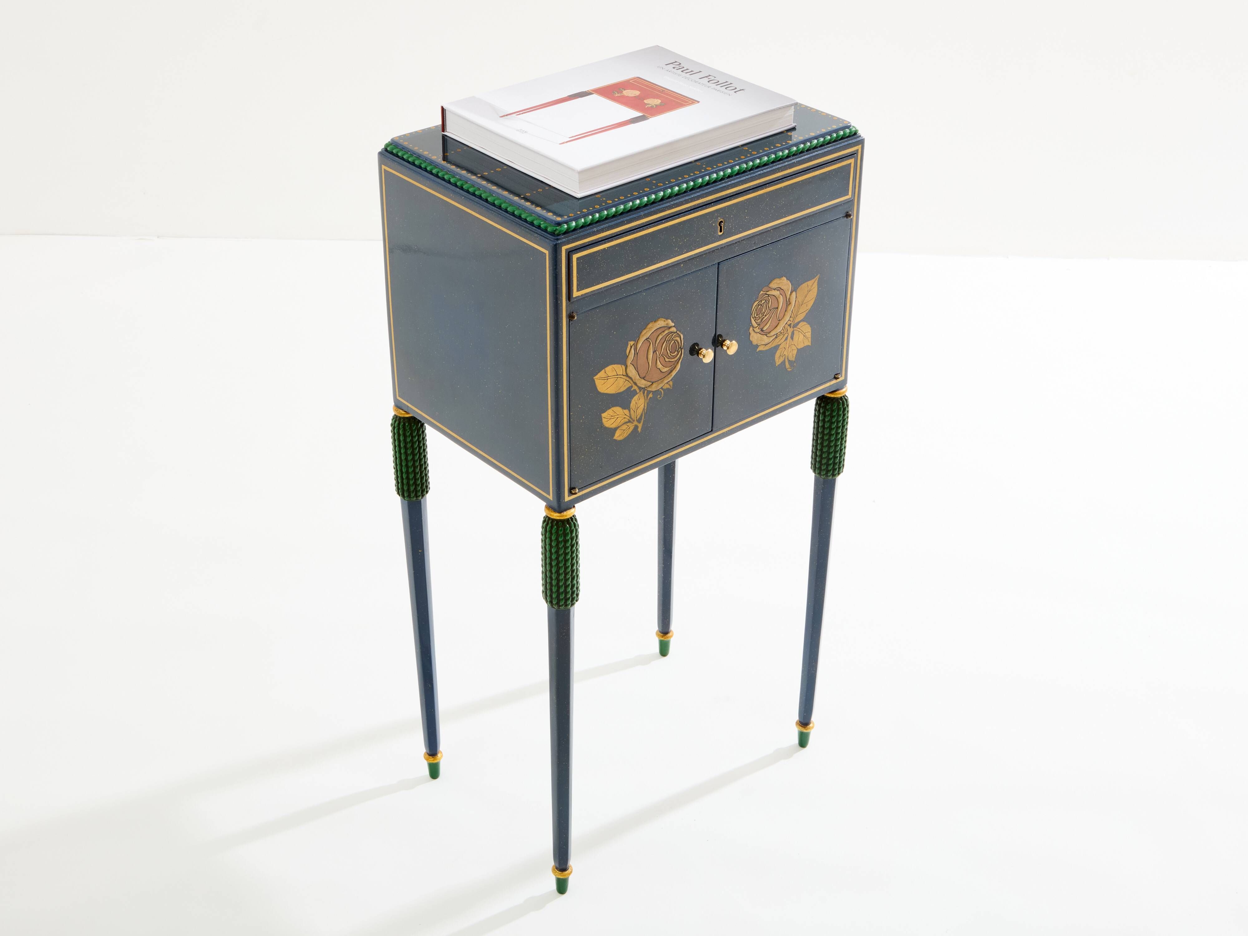 Small cabinet in painted beech by Paul Follot circa 1920