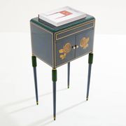 Petit meuble cabinet en hêtre peint de Paul Follot vers 1920