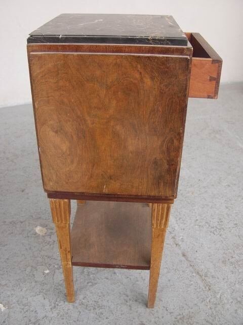 Pair of nightstands 1930 mahogany & rosewood