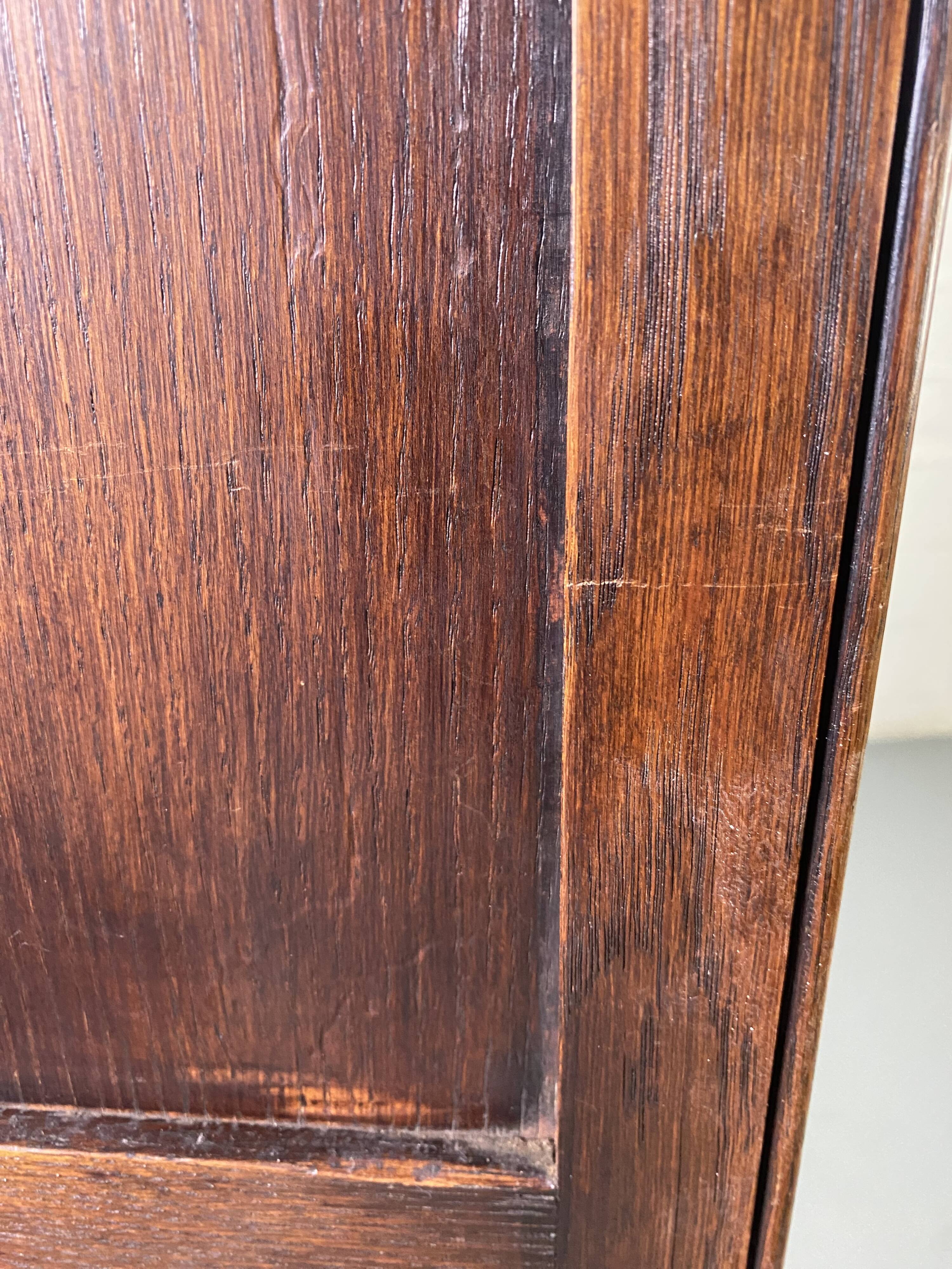 Large vintage wooden bookcase