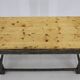 1950s Patinated Pine Tree Wooden Table, Czechoslovakia
